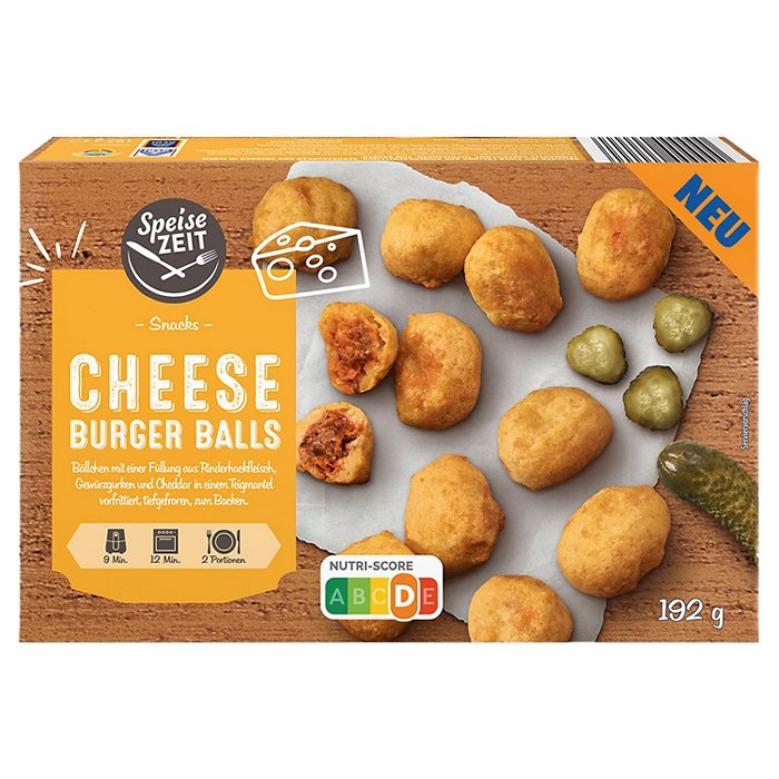 SPEISEZEIT Snack-Mix 192 g, Cheese-Burger-Ball