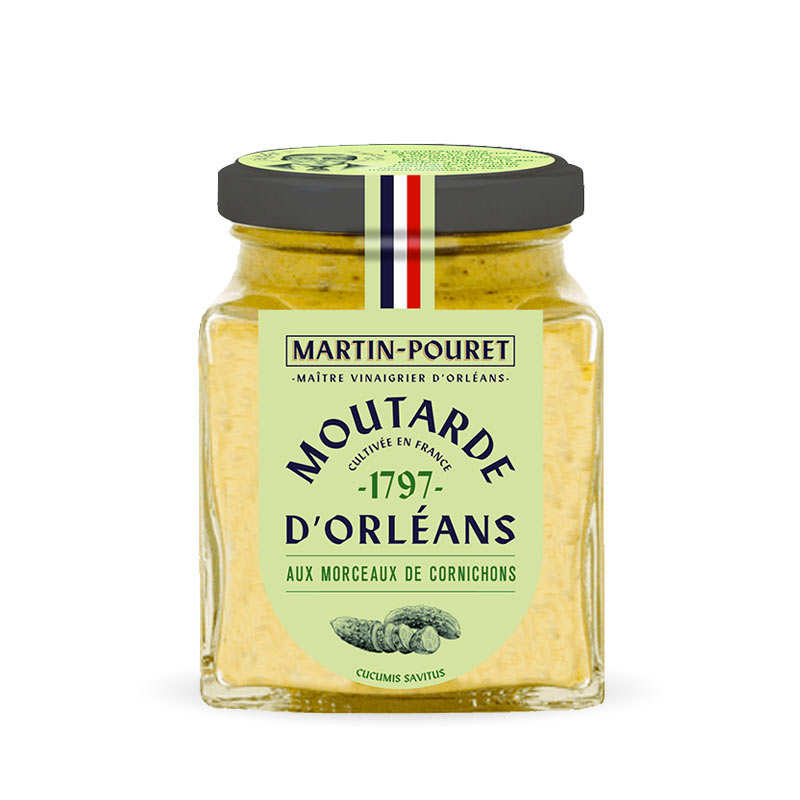 Moutarde d'Orléans aux Morceaux de cornichons croquants