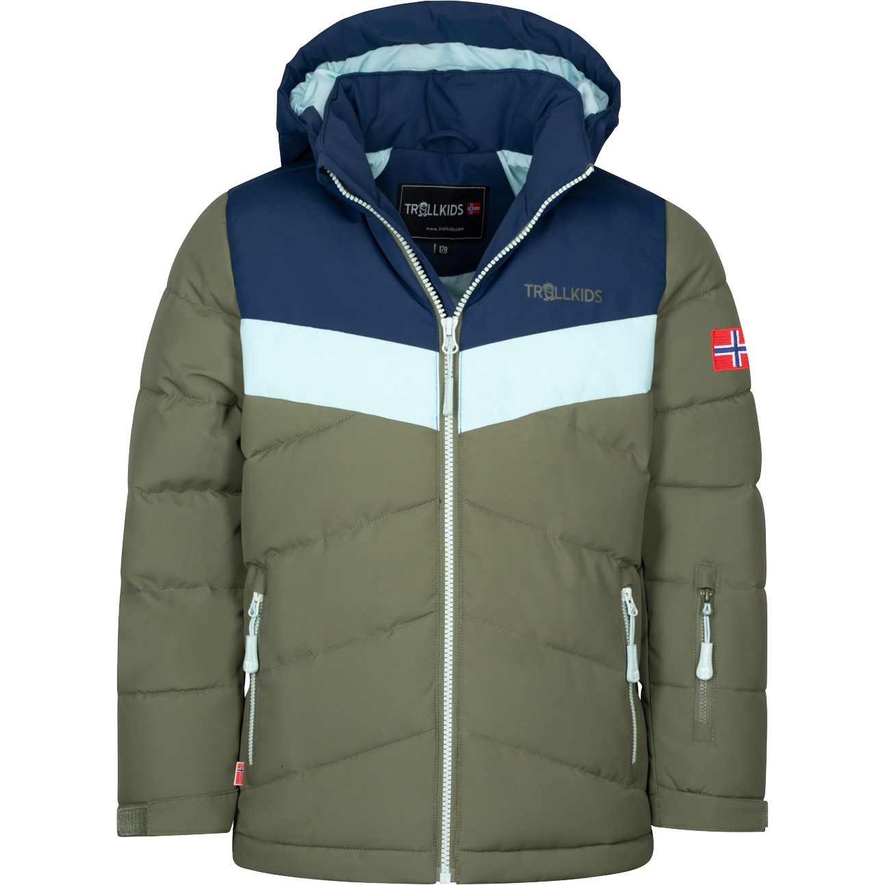 Trollkids Gryllefjord Jacke Mädchen dusky olive