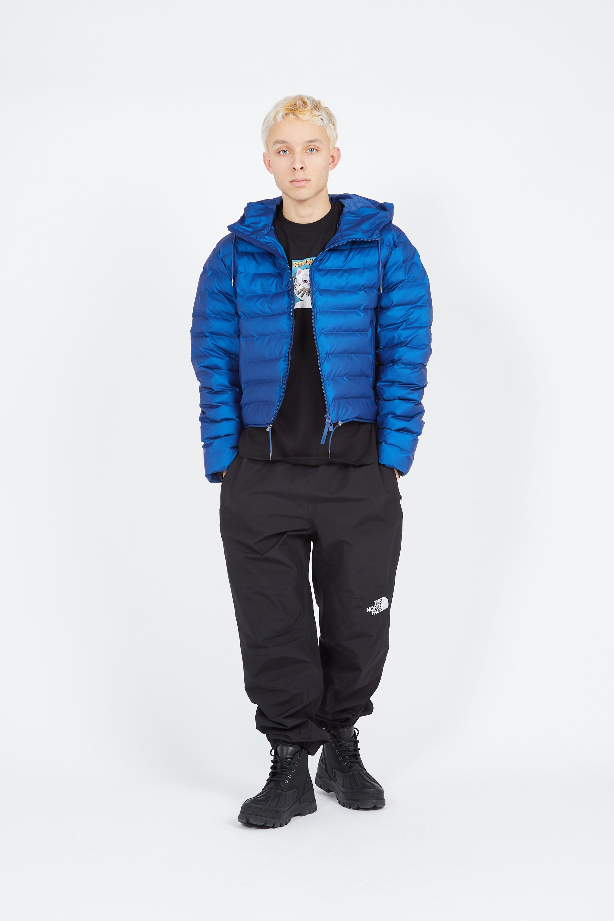 RAINS Doudoune LOHJA SHORT PUFFER Bleu
