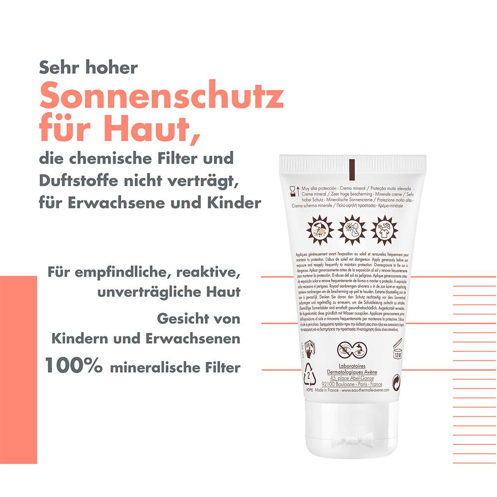 AVENE Mineralische Sonnencreme Creme SPF 50  50 ml