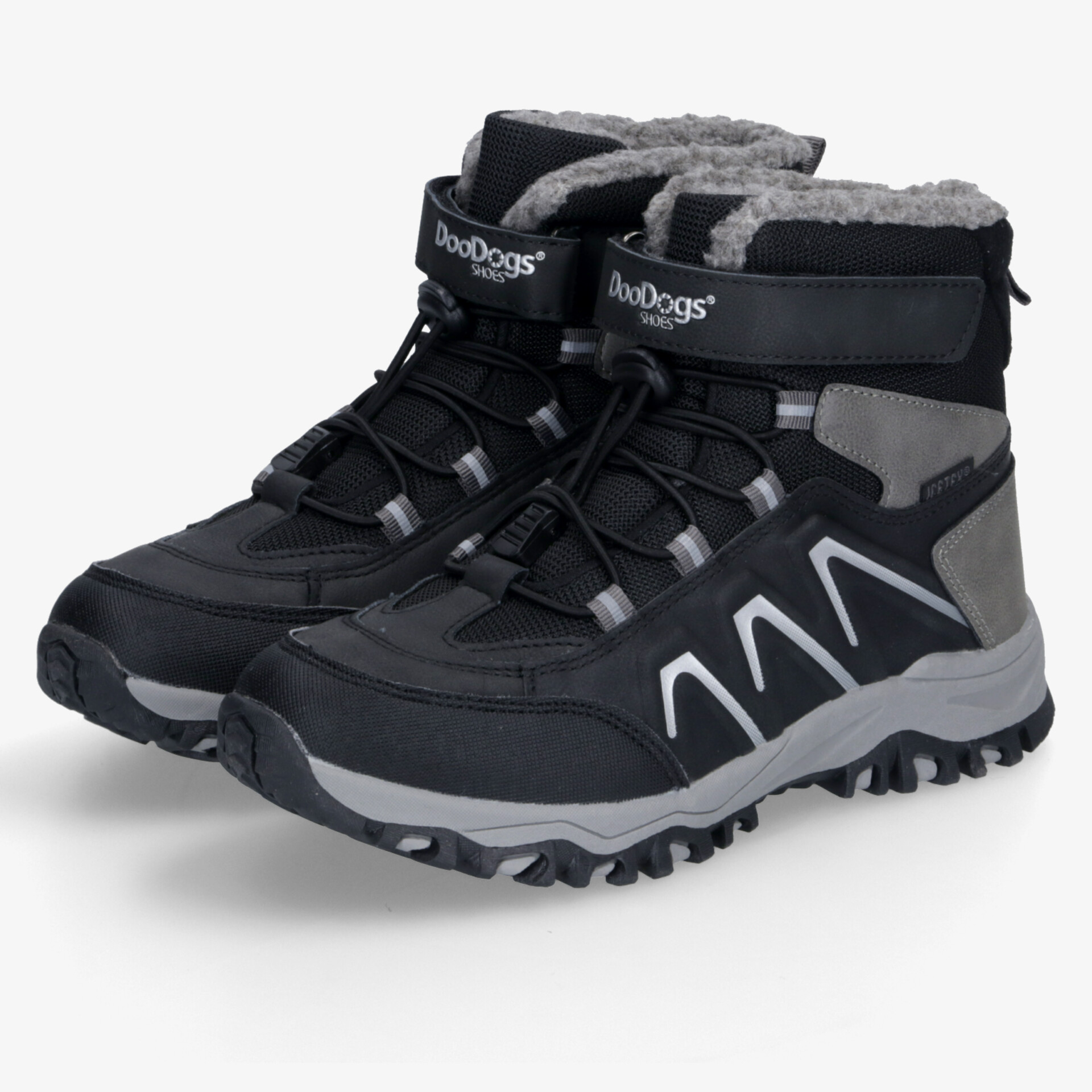 DooDogs Kinder Trekkingschuhe schwarz