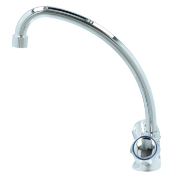 Handson Keukenkraan Thomas 2-knops Chroom met uitloop 235mm