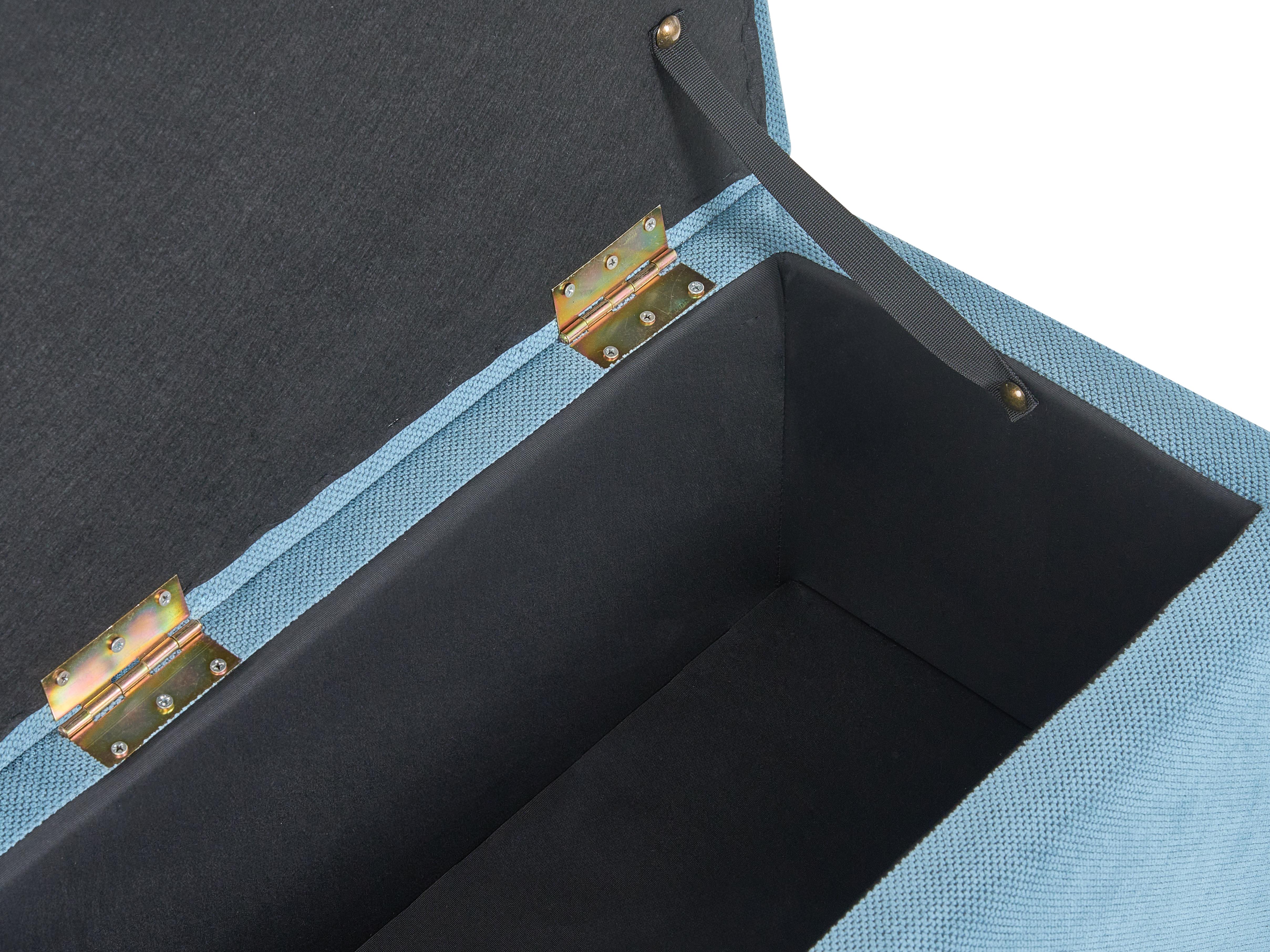 Opbergpoef OREM Stof 100 cm 40 cm Blauw