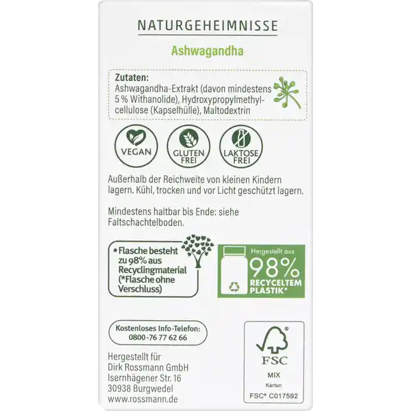 Naturgeheimnisse Ashwagandha