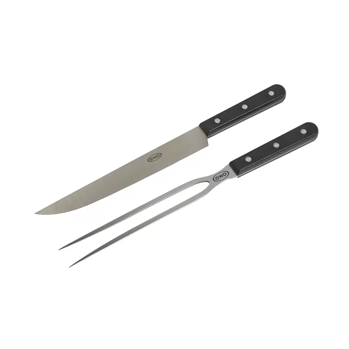 Schneidset (Messer   Gabel) ENO schwarz,silber