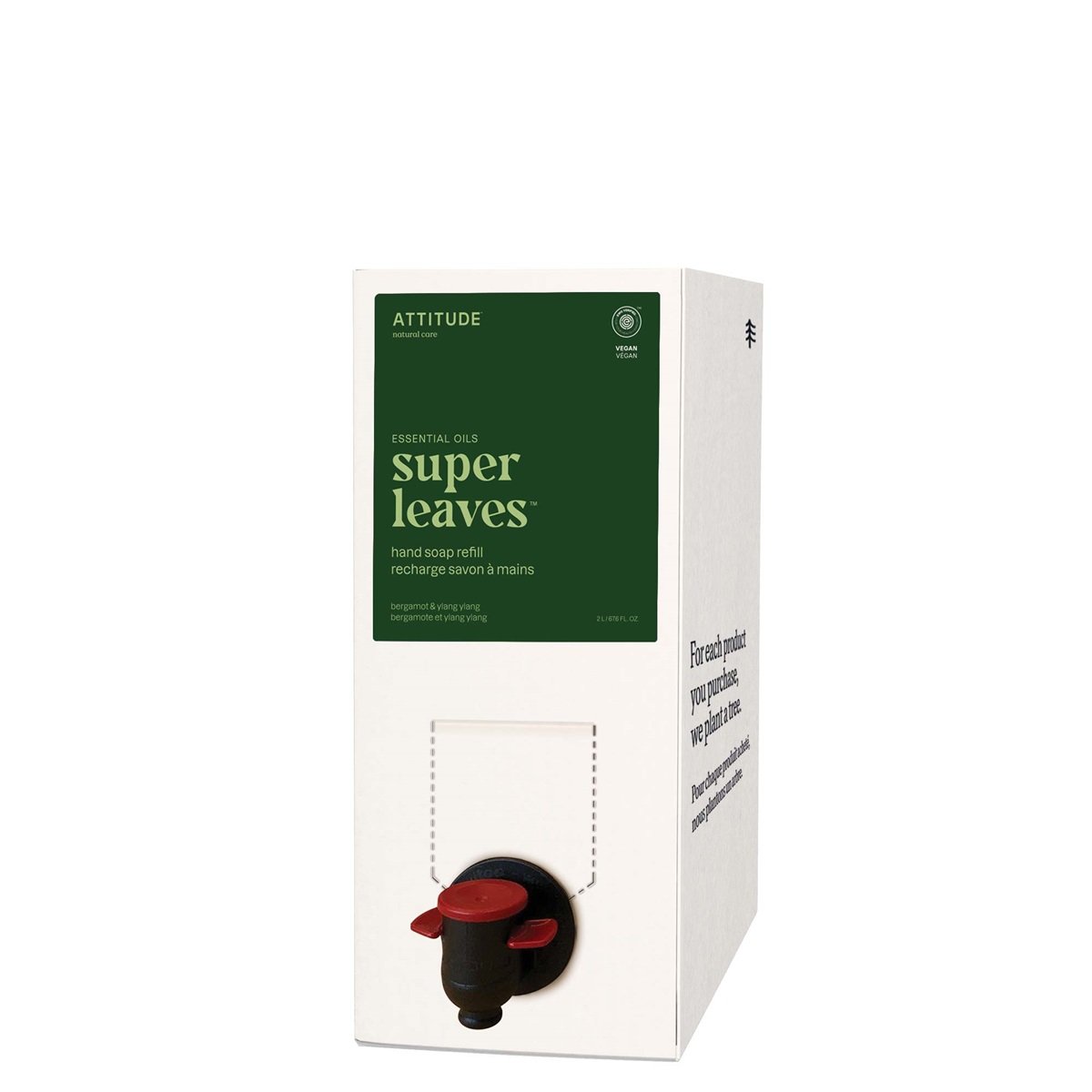 Attitude Essentials Handzeep Bergamot & Ylang Ylang Navul (2000 ml)