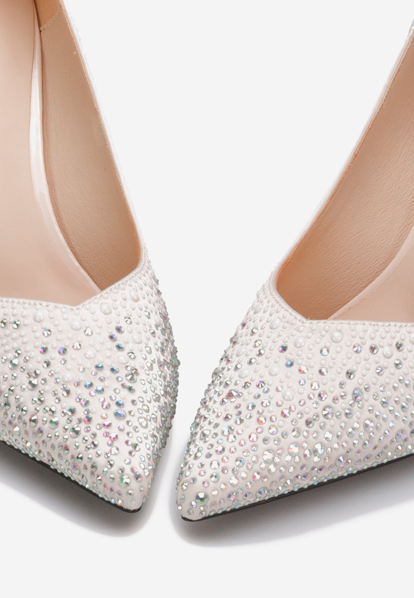 Chaussures stiletto blancs Lea V2