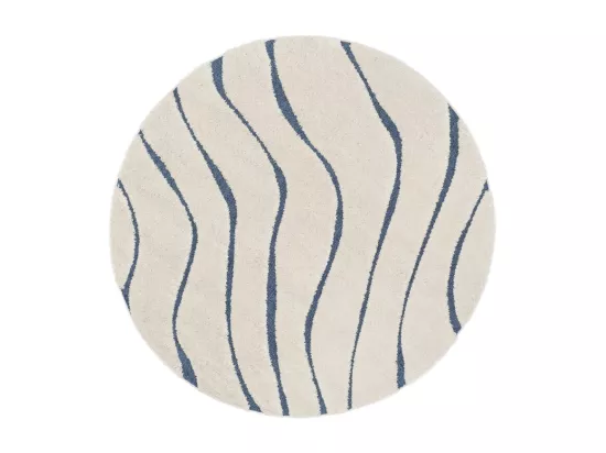 Tapis Cream & Blue 122 X 122 cm - Raton