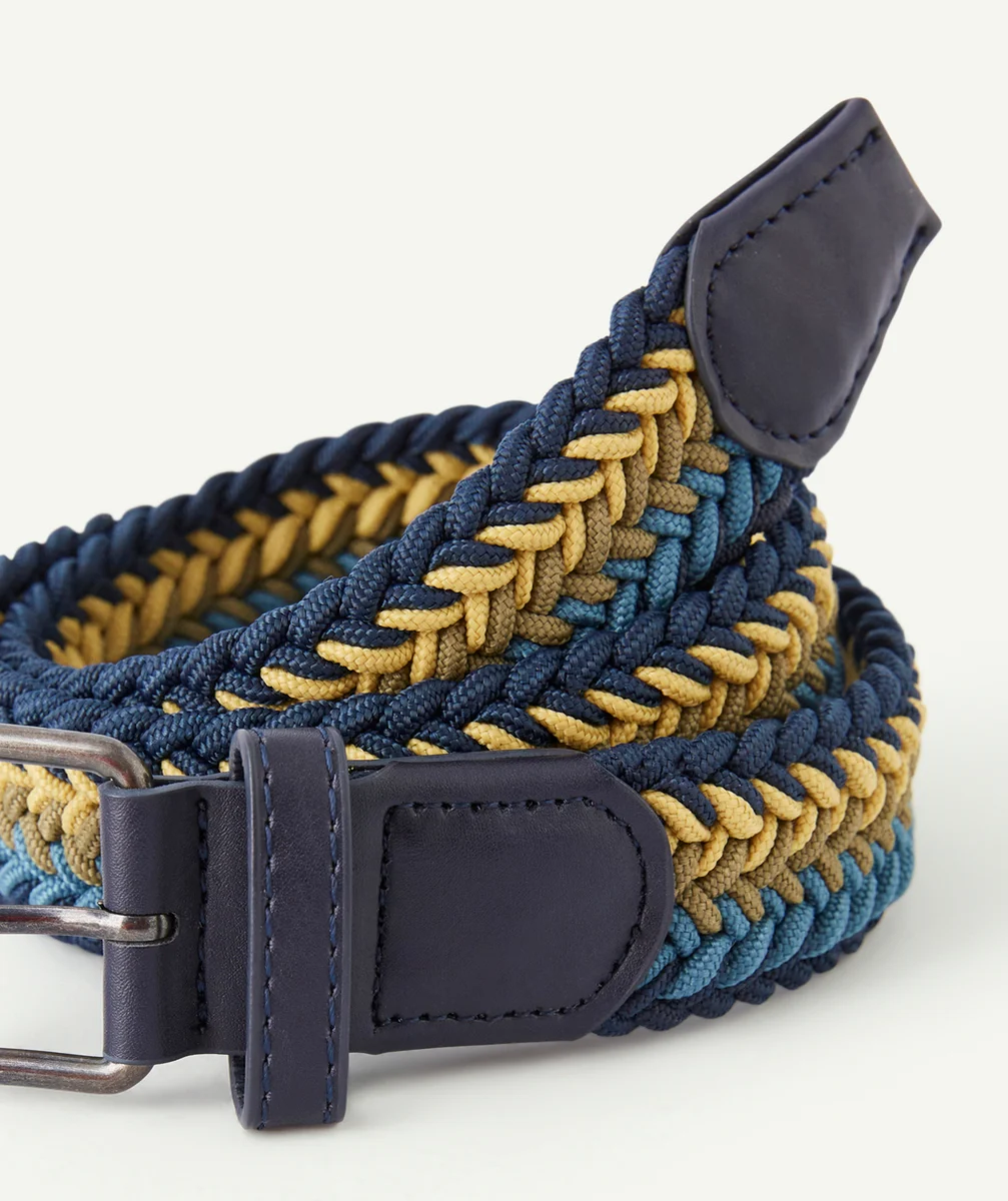 CEINTURE GARÇON TORSADÉE BLEU ET VERT