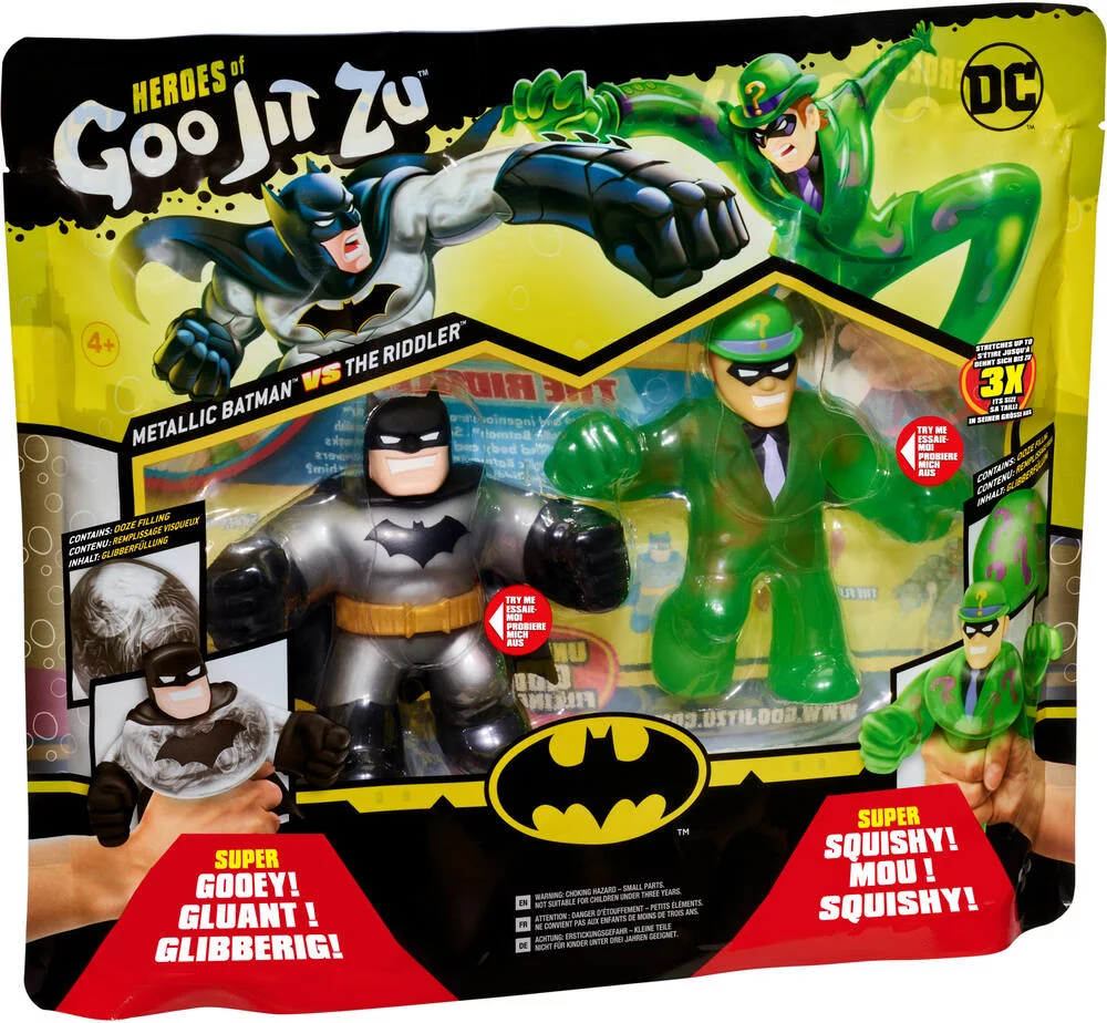 DC COMICS - FIGURINE - GOO JIT ZU - BATMAN VS RIDDLER 11CM