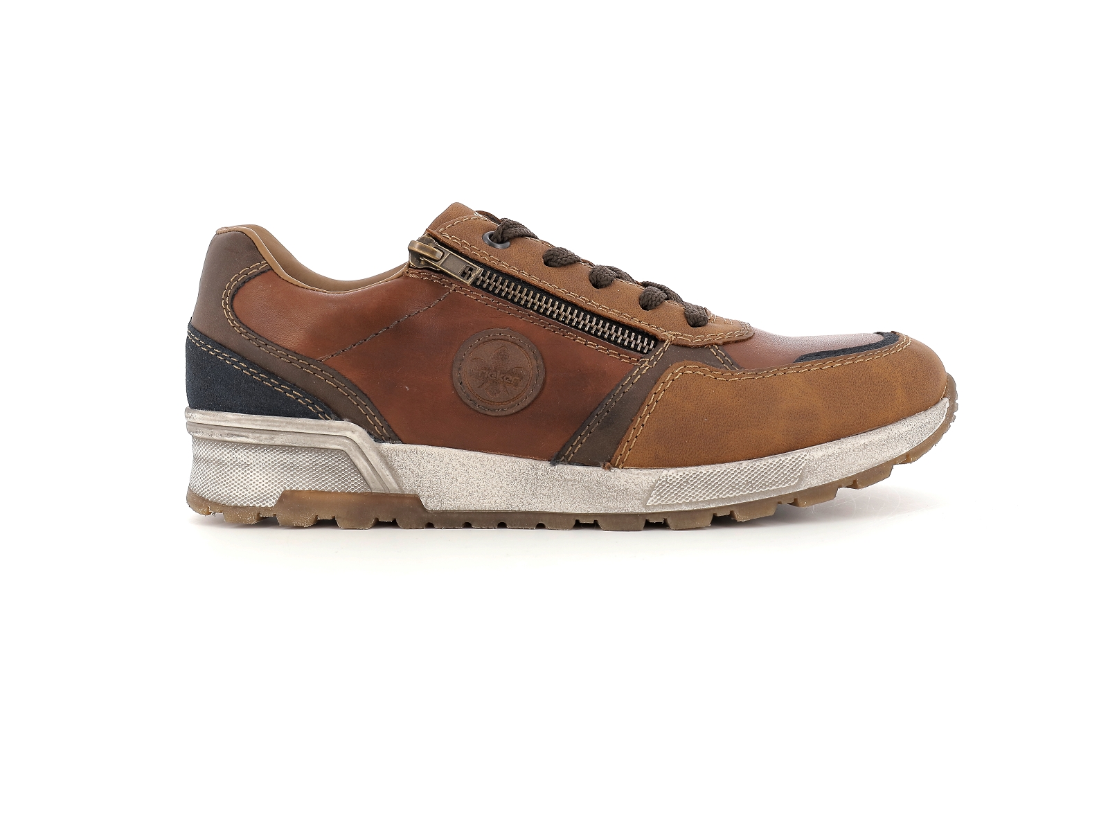 Rieker-15130 Cuir Marron Clair