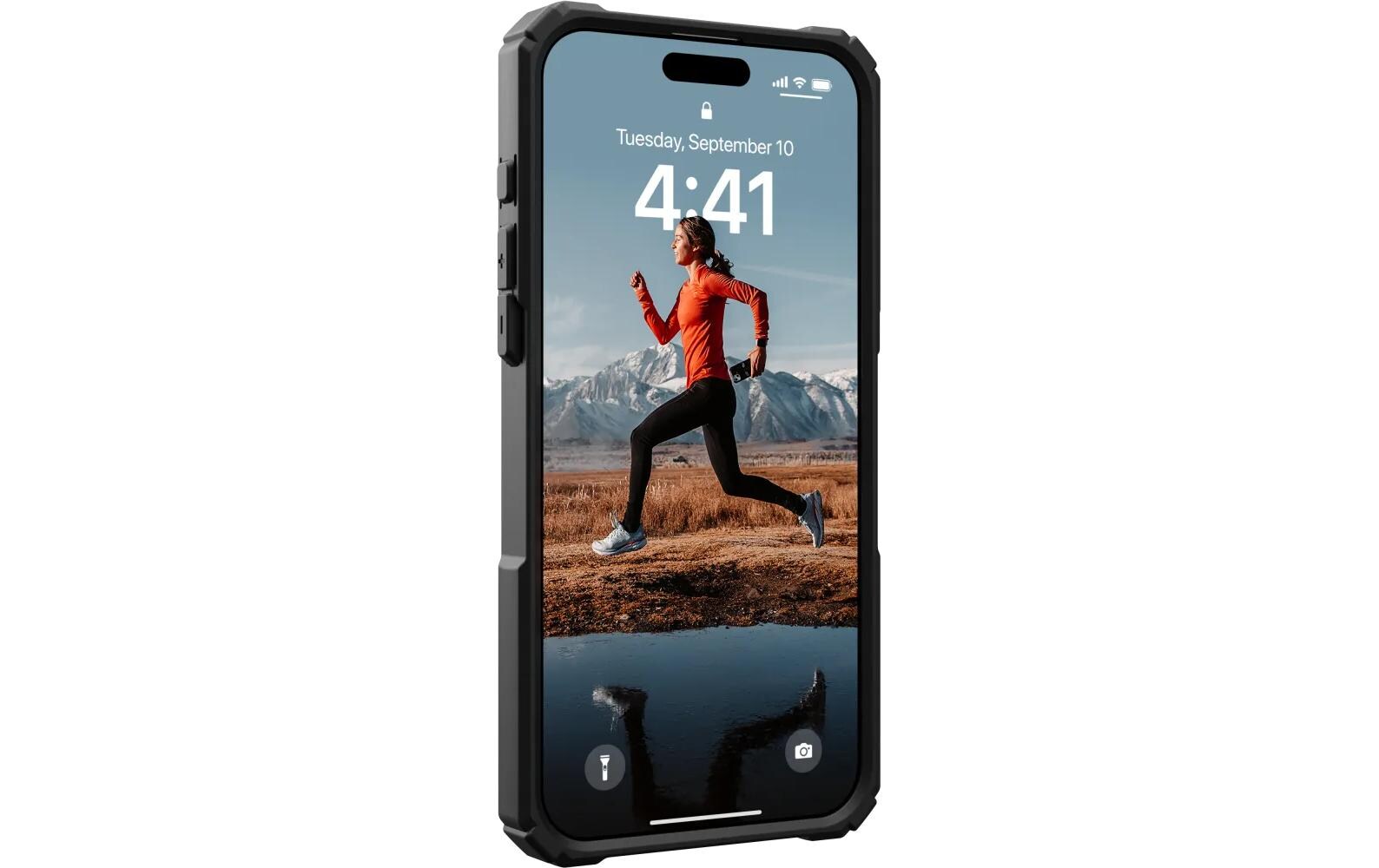 Back Cover Plasma Case iPhone 15 Pro Max Schwarz/OrangeSchutzhülle für das Apple iPhone 15 Pro Max