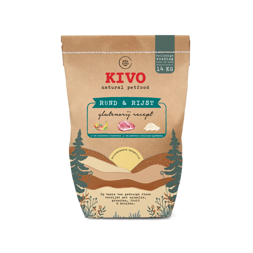Kivo Rund & RijstGlutenvrij14 kg