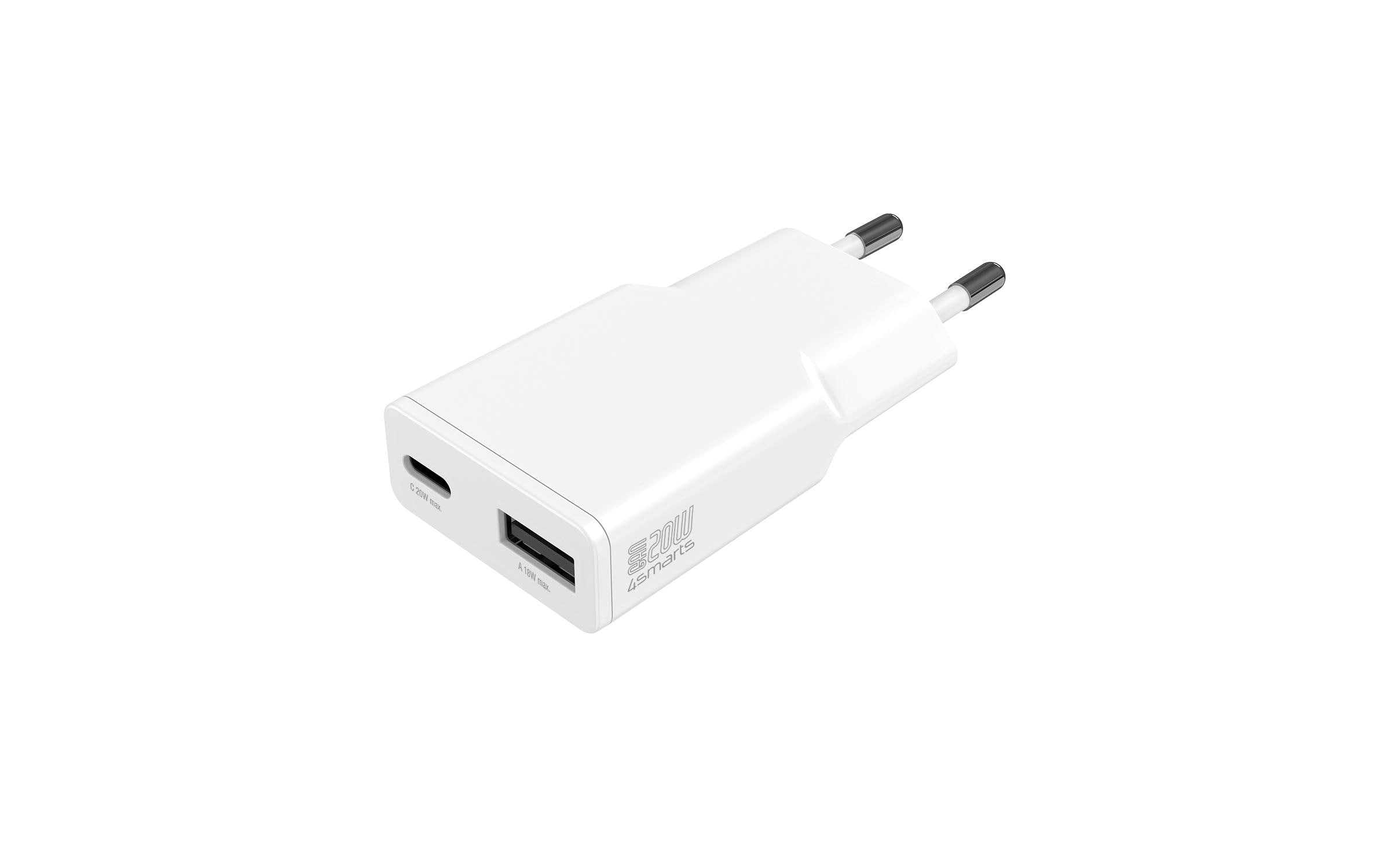 USB-Wandladegerät PDPlug Duos Slim PD 20WUltradünnes Ladegerät mit fortschrittlicher GaN-Technologie