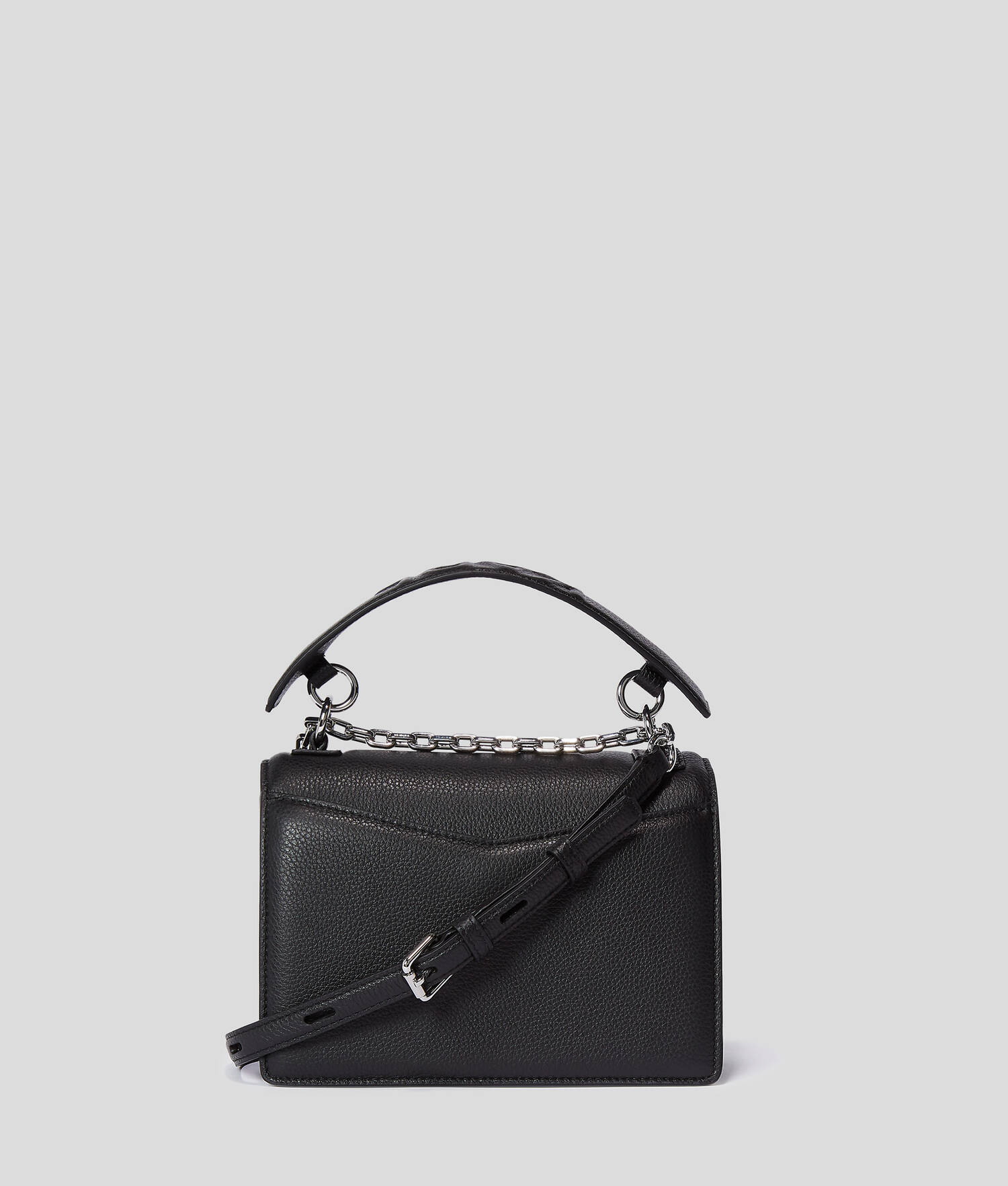 SAC PORTÉ ÉPAULE K/SEVEN EN CUIR GRAINÉ - Noir