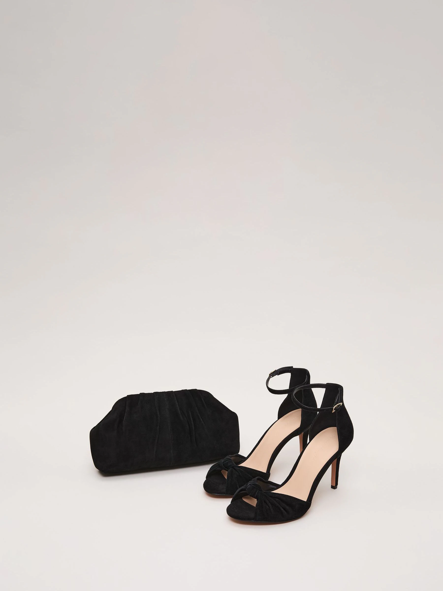 Phase Eight Suede Clutch Bag