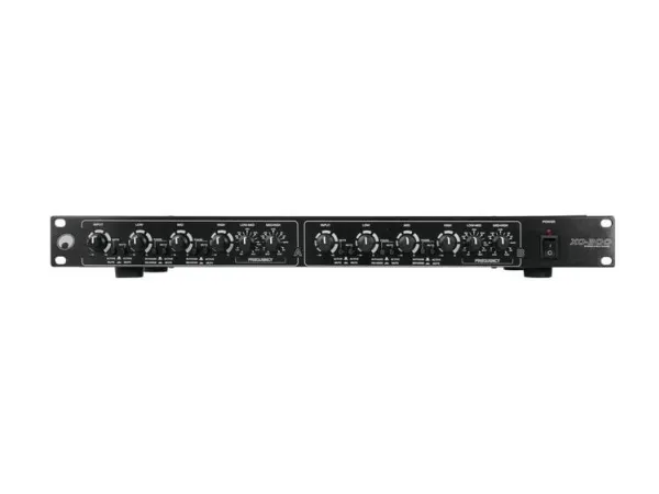 Omnitronic 10355636, Aktiv overgang, 3-vejssystem, 0 - 230 V, Sort, 100 dB, 483 mm