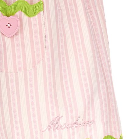 Moschino Nederdel - Rosastribet/Neon Grøn