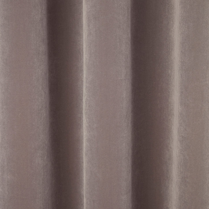 Rideau Velvet Valgreta gris clair l.140 x H.260 cm