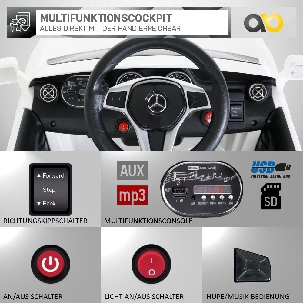 Carrinho Elétrico Infantil Actionbikes Motors, Mercedes GLA 45 AMG Licenciado, Idades 3-5, Capacidade de Peso 30 kg (1 unidade), Brinquedo Infantil - Veículo Elétrico 3-6 km/h - com Controle Remoto
