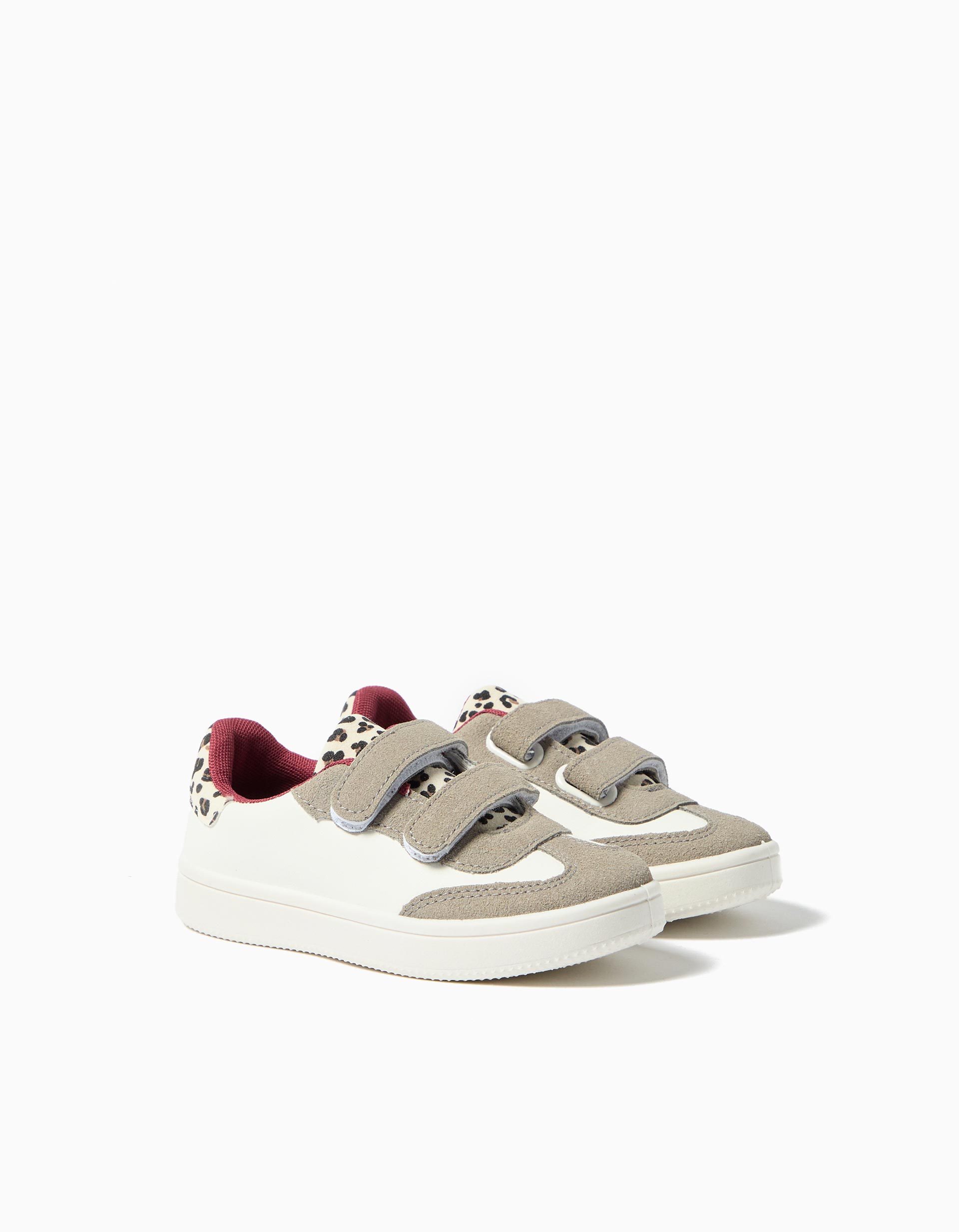 Sapatilhas Animal Print, Menina, Bege Claro