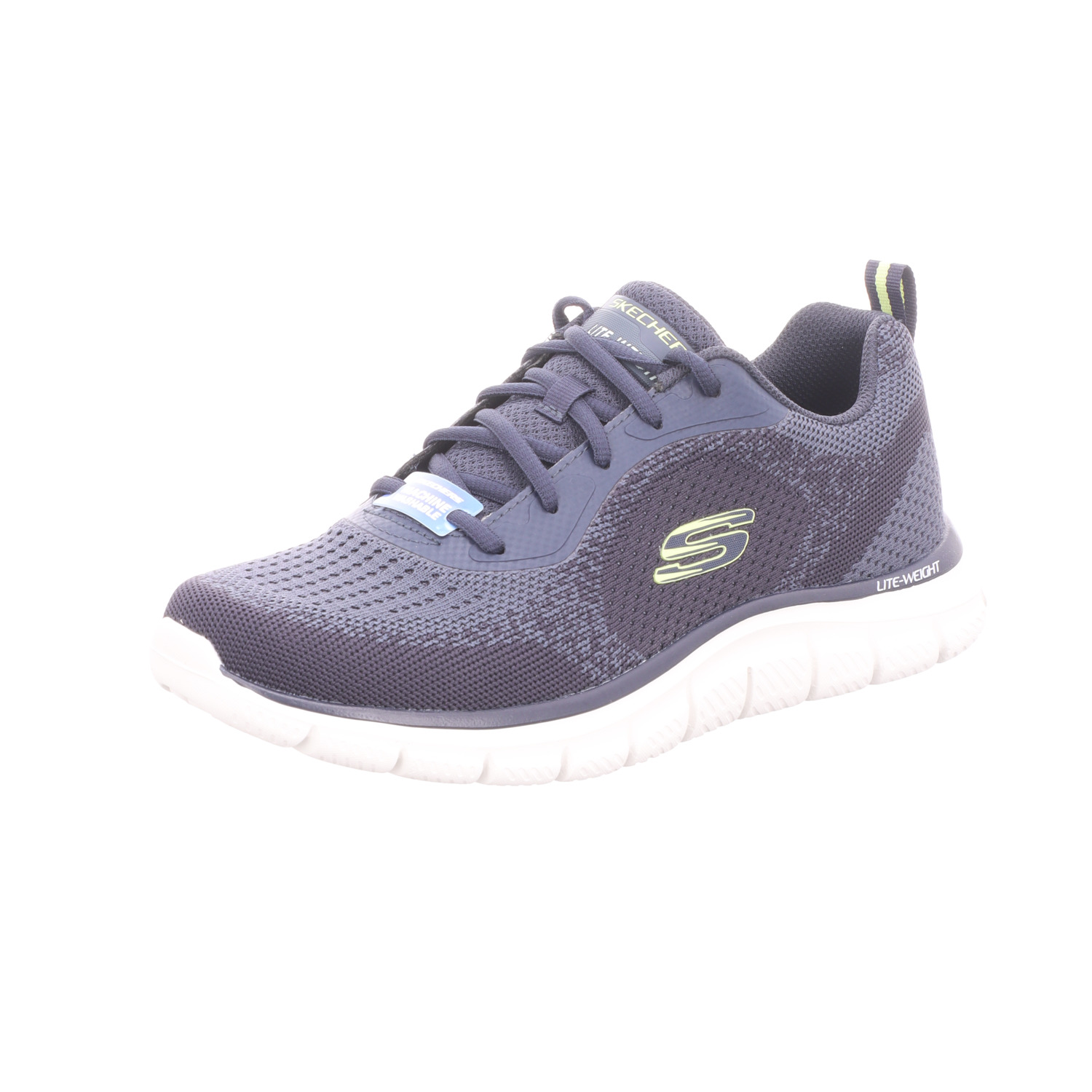 Skechers Herren-Sneaker TRACK - GLENDOR Blau-Lime-Gelb-Weiß