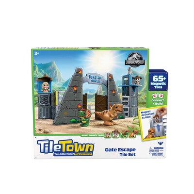 Tile Town Jurassic World Magnetsett 66 Brikker