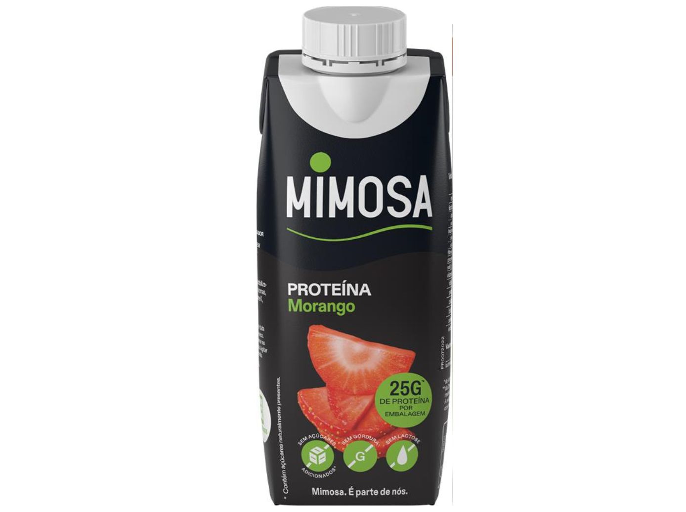 LEITE SEM LACTOSE MIMOSA MORANGO MAIS PROTEÃNA 250ML