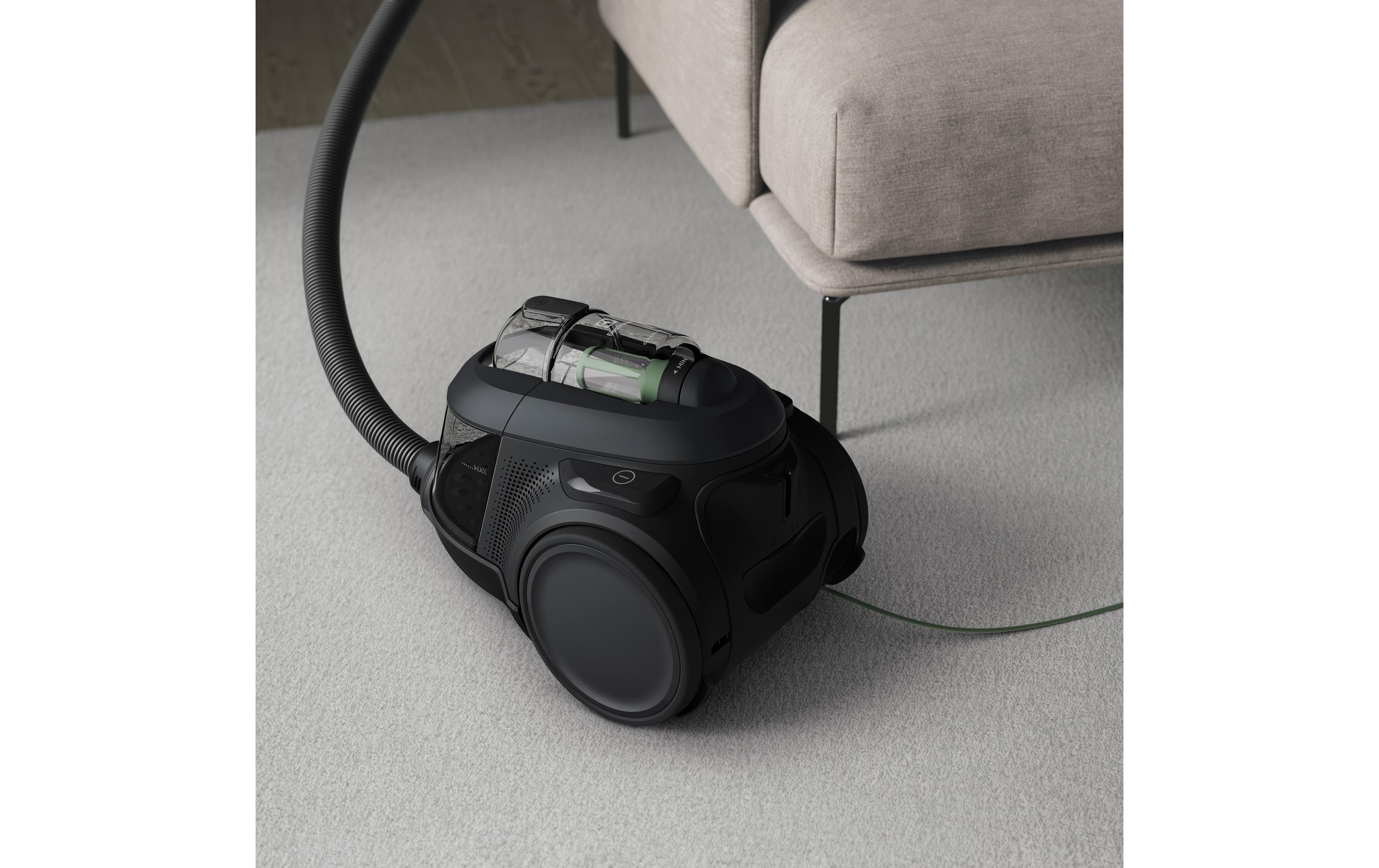 Bodenstaubsauger Clean 600 (EL61C2GRN) Ebony Black<br>Leistungsstarker Staubsauger mit Zyklontechnologie