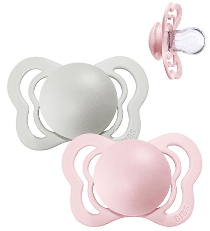 BIBS Supreme+ Schnuller - 2er-Pack - Gr. 2 - Symmetrisch - Haze/