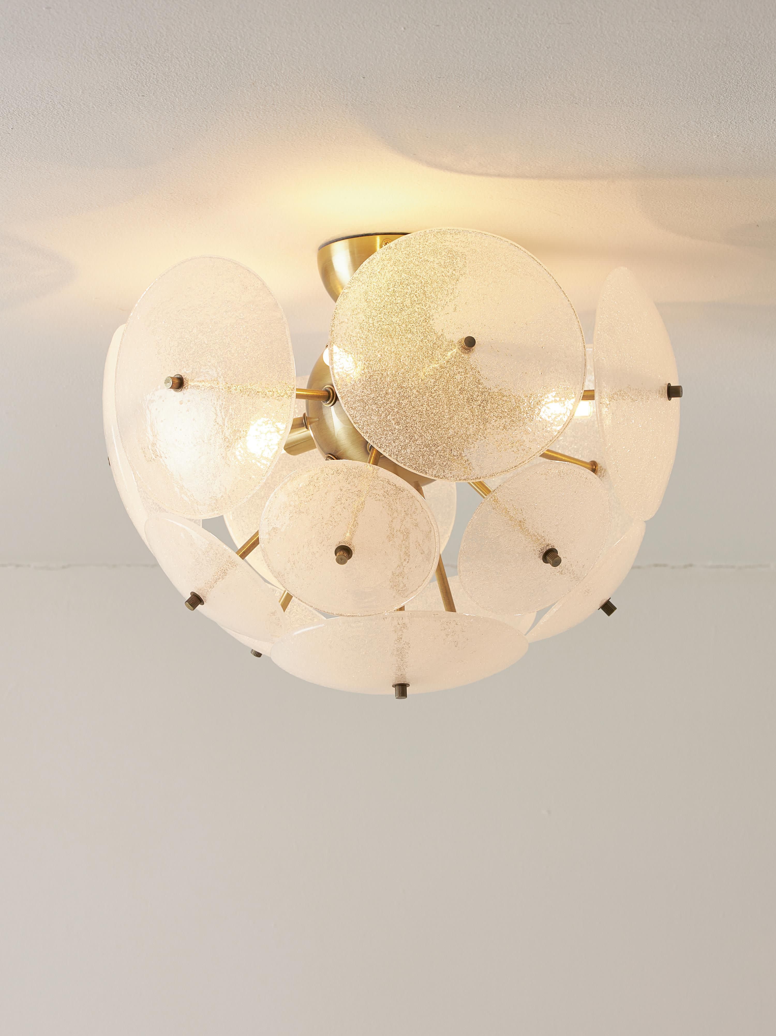 Plafondlamp Mireille van glas