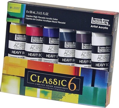 Liquitex - Akrylmaling Sæt - Heavy Body Classic 6 - 6X59 ML