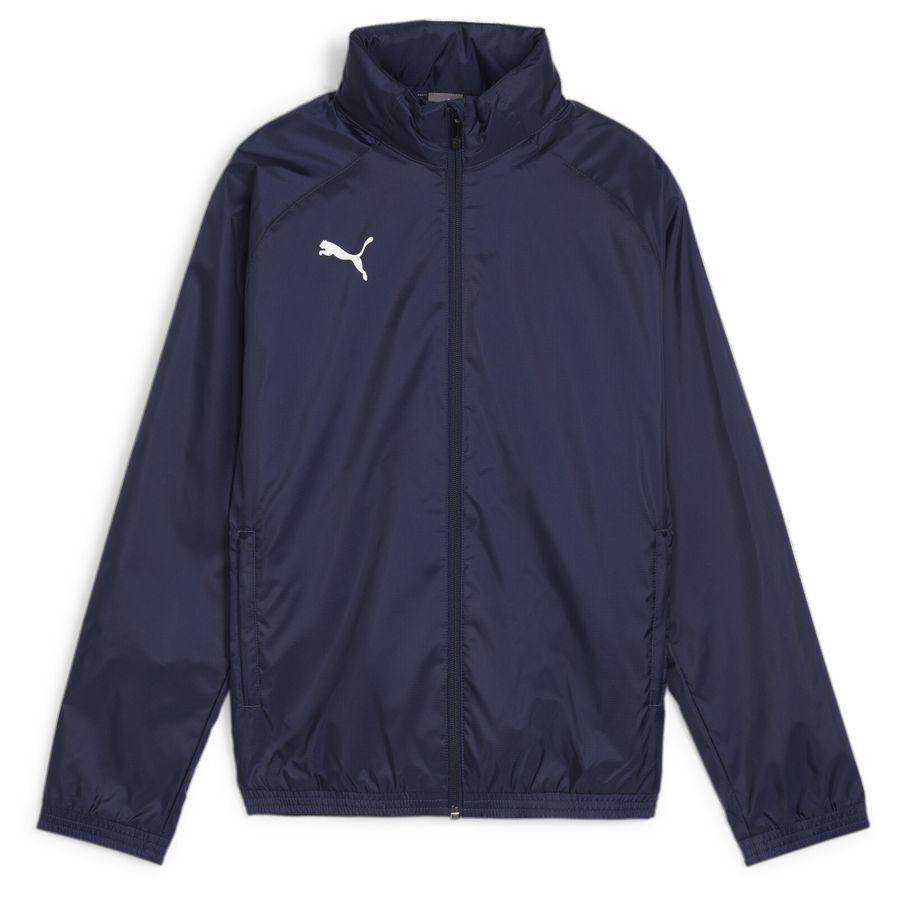 PUMA Veste teamGOAL All Weather - Bleu Marine/Blanc Enfant