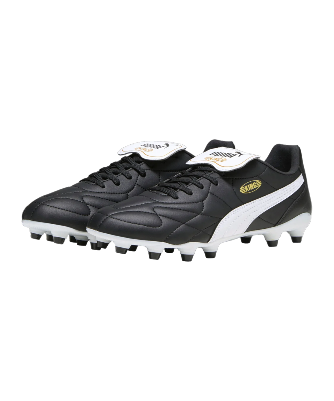 PUMA KING Top FG/AG Schwarz Weiss Gold F01