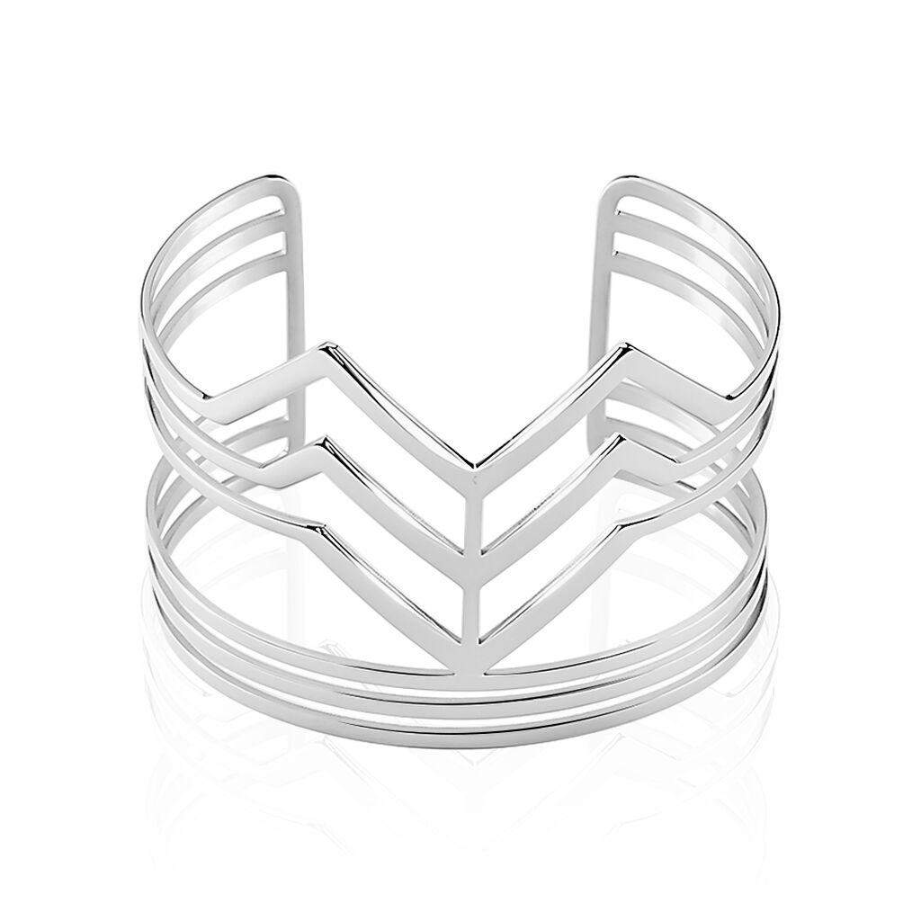 Bracelet Jonc Adel Acier Blanc