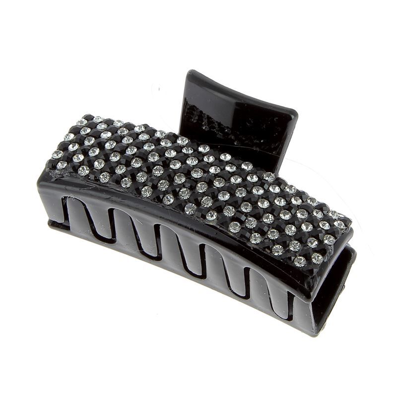 Pince croco strass carrée strass