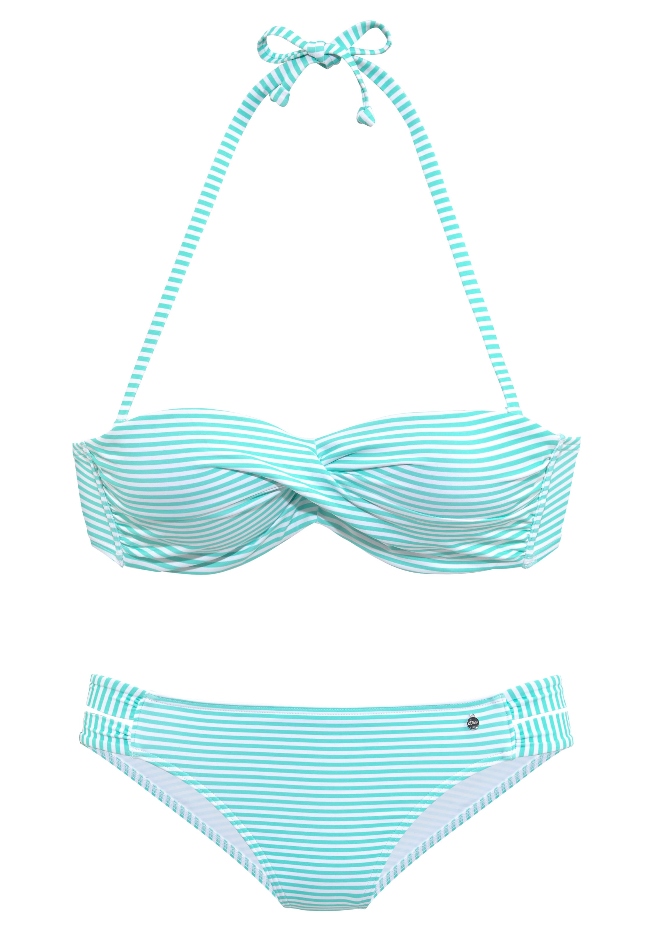 s.Oliver Bügel-Bandeau-Bikini in getwisteter Optik