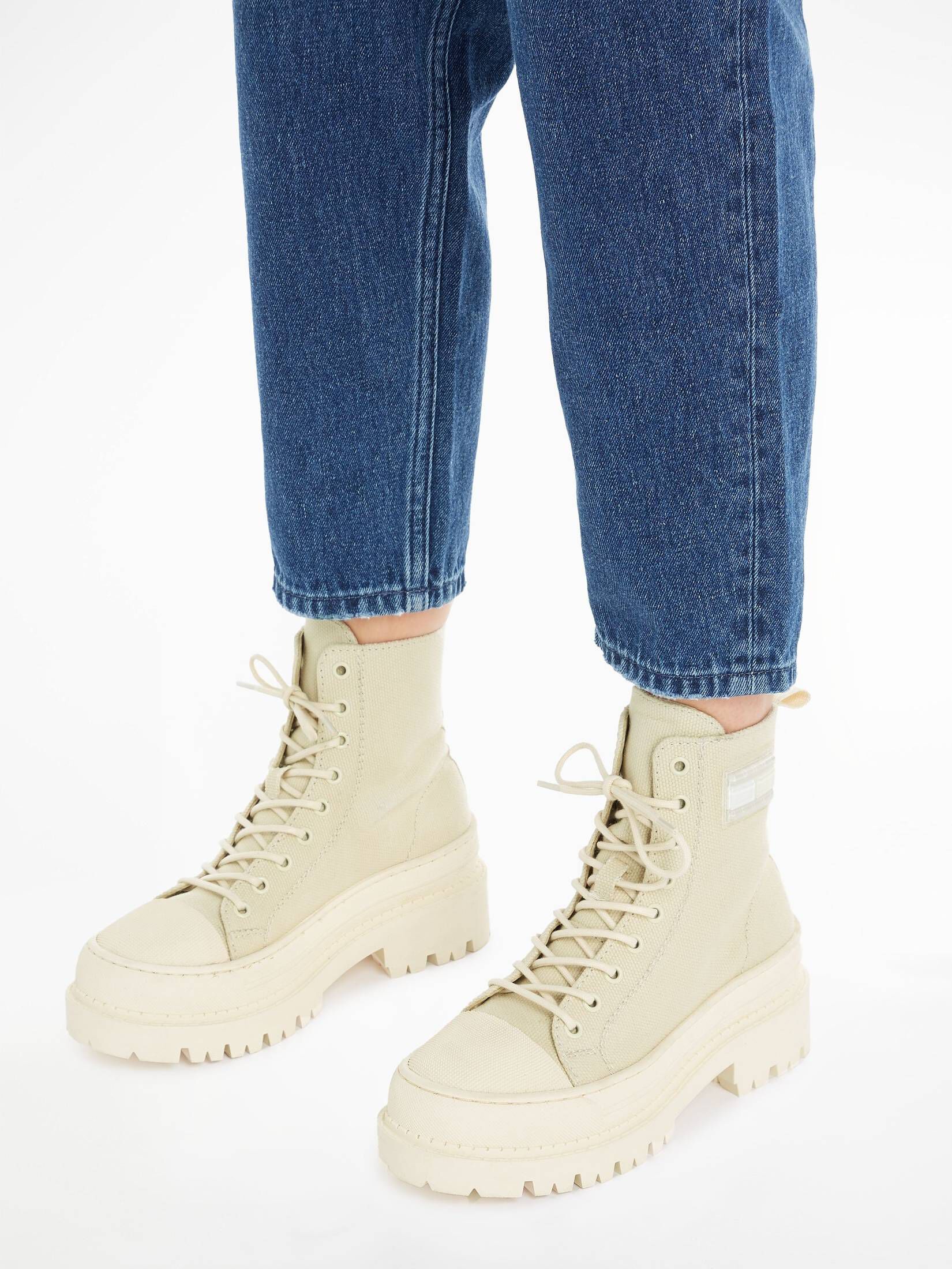 Tommy Jeans| Damen Boots FOXING CANVAS BOOT