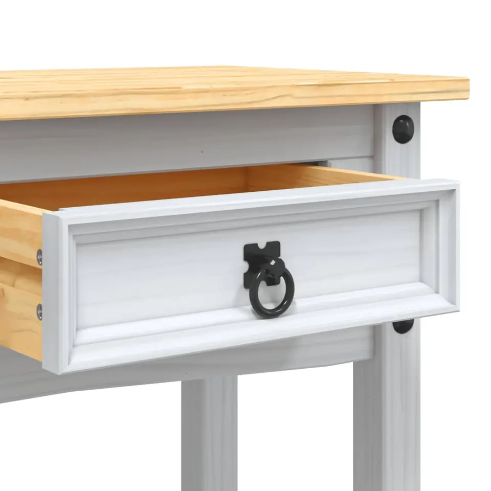 vidaXL - Console Tafel - Wit - Grenenhout