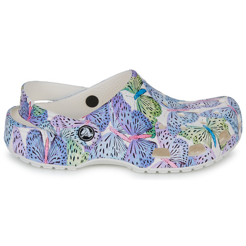 Crocs - CLASSIC BUTTERFLY CLOG K - Blanc / Violet