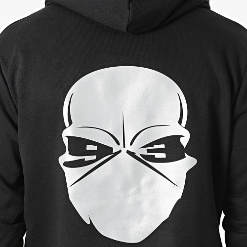 Ensemble De Survêtement Réfléchissant Logo Back Noir Gris