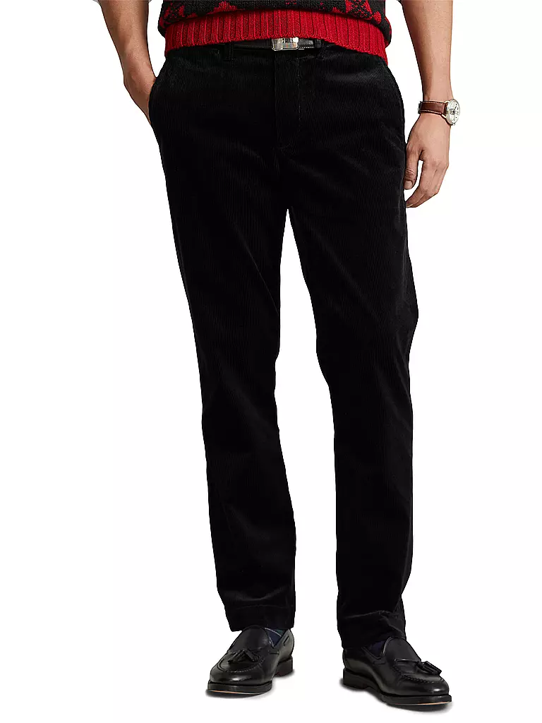 POLO RALPH LAUREN Cordhose Slim Fit schwarz