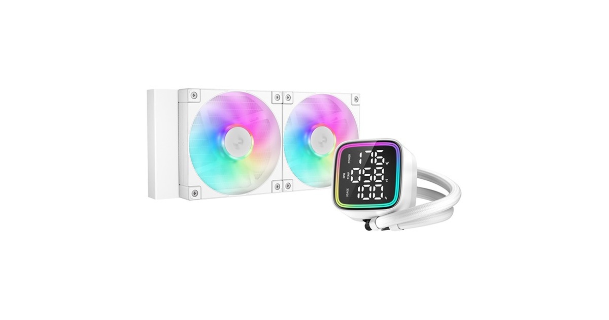 DeepCoolLD240 waterkoeling  (Wit, 4-pins PWM fan-connector)