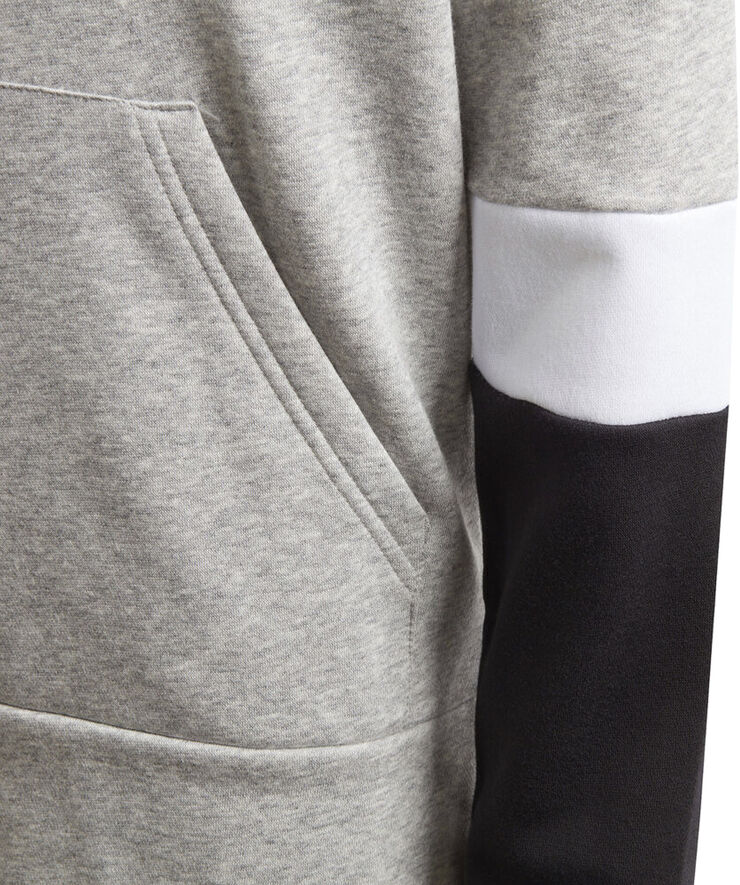 adidas Linear Colourblock Fleece hættetrøje Grå