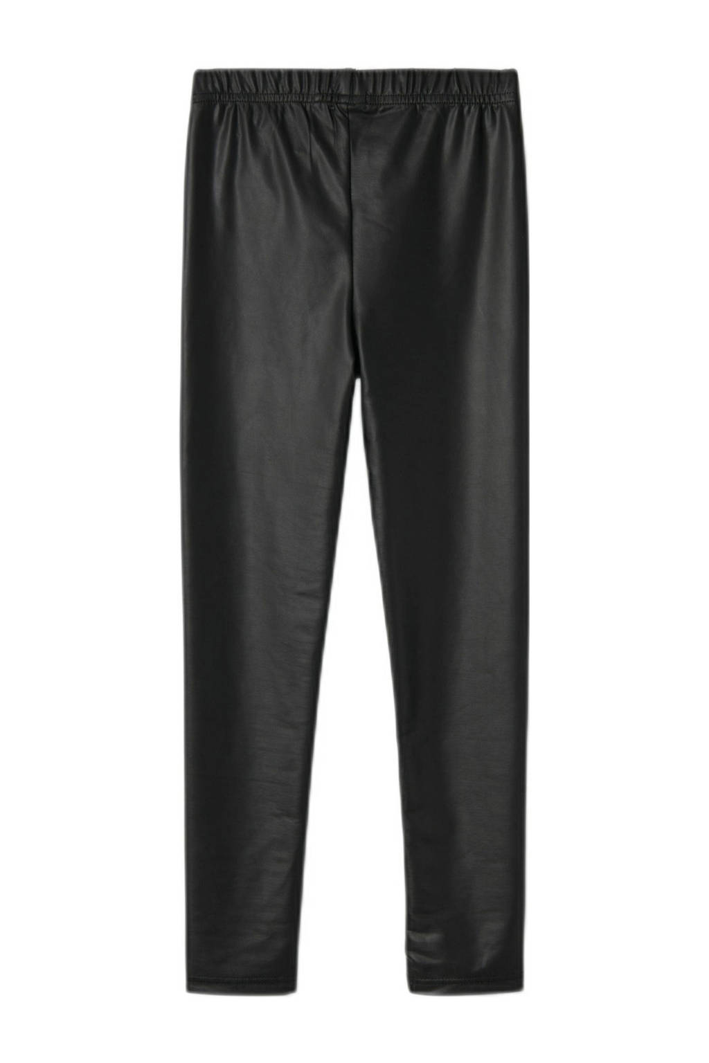 NAME IT coated legging NKFRYLLO zwart