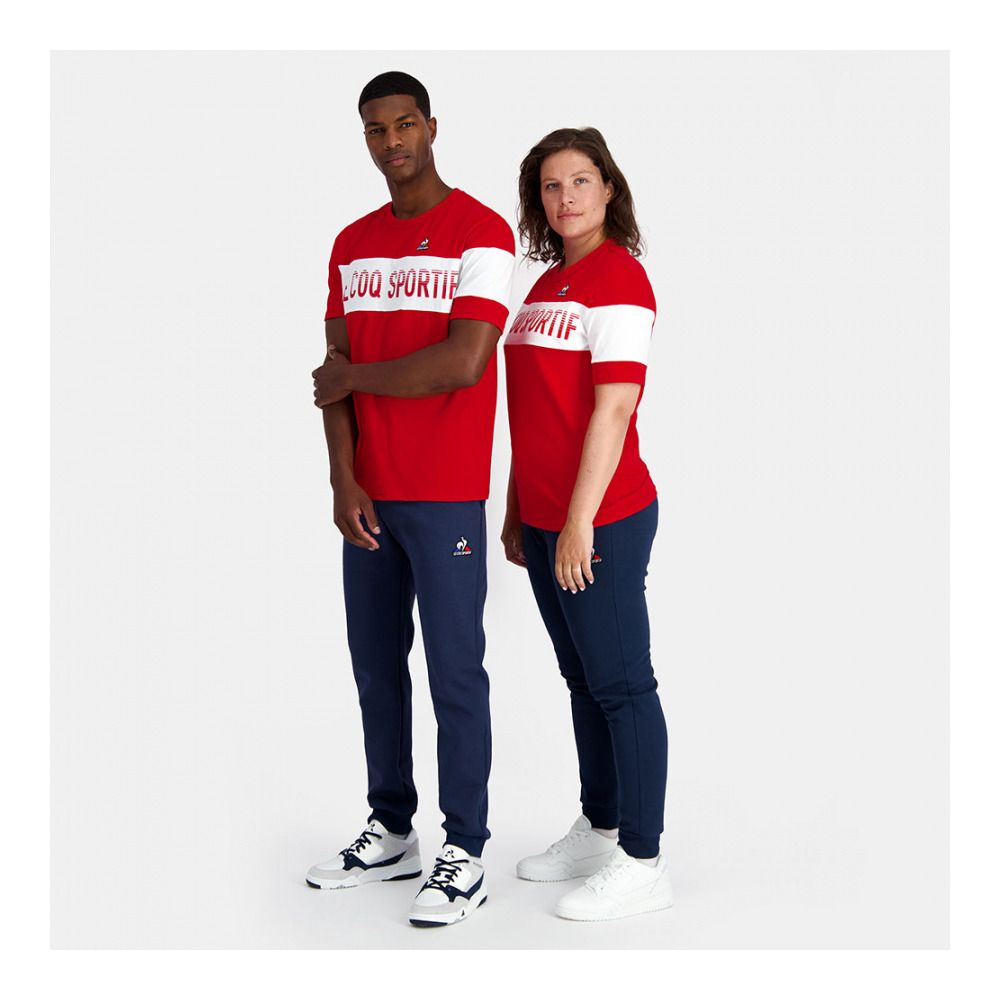 Le Coq Sportif BAT N°2 - Tee-shirt rouge electro/n.optical white