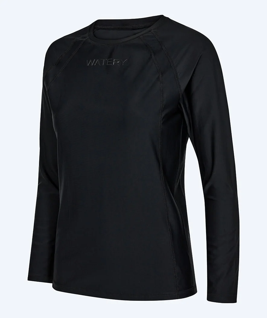Watery UV-trøje til kvinder - Remington Langærmet Rashguard - Sort