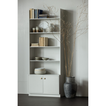 WOOOD wandkast Madu wolkengrijs grenenhout 200 x 79,6 x 35 cm