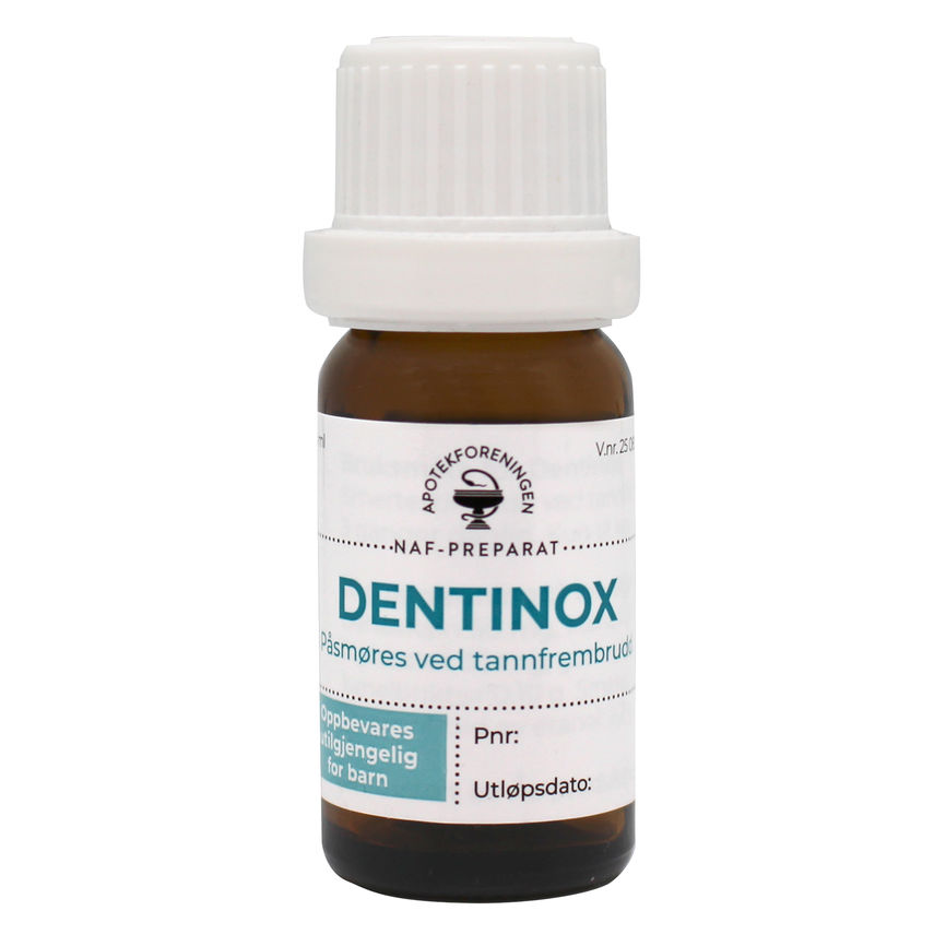 Dentinox NAF Oppl til tannkjøtt 5 mg/ml/75 mg/ml/675 mg/ml